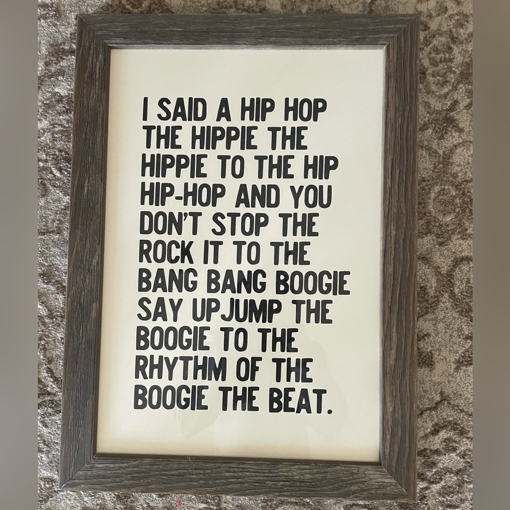 Urban Outfitters Rapper’s Delight Art Print with frame